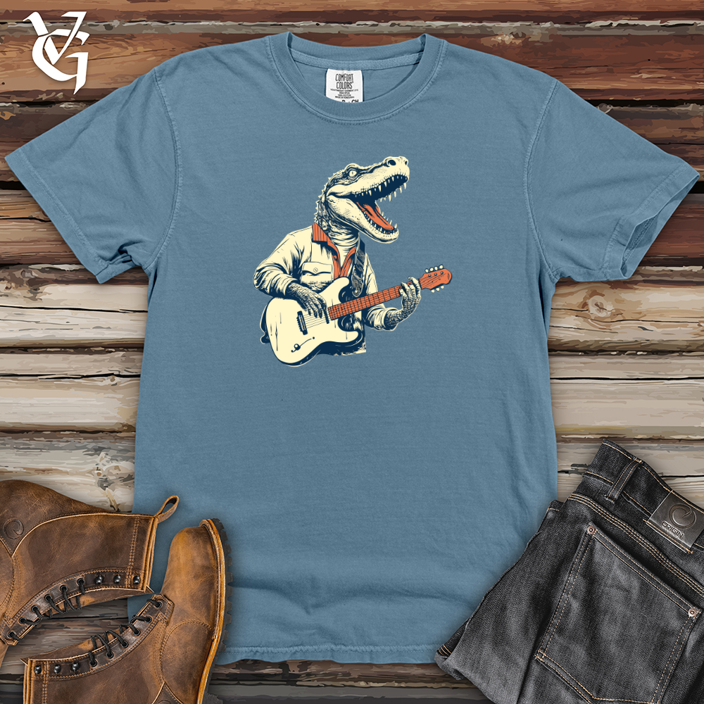 Viking Goods Crocodile Grooves Heavy Cotton Comfort Colors Tee Blue Jean / L