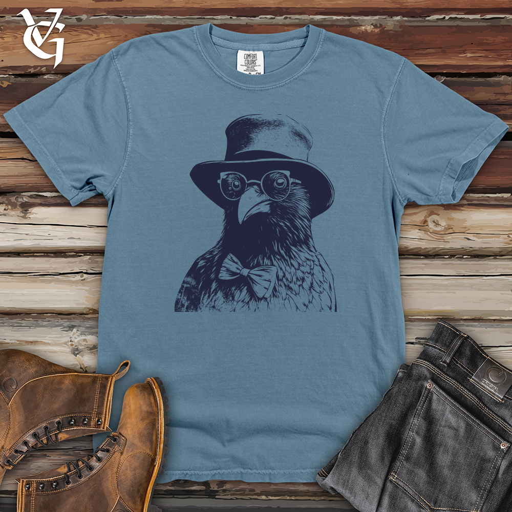 Viking Goods Crow Midnight Companion Heavy Cotton Comfort Colors Tee Blue Jean / L