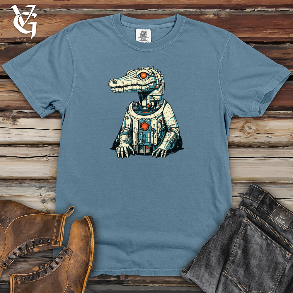 Viking Goods Cyber Dinosaur Revolution Heavy Cotton Comfort Colors Tee Blue Jean / L