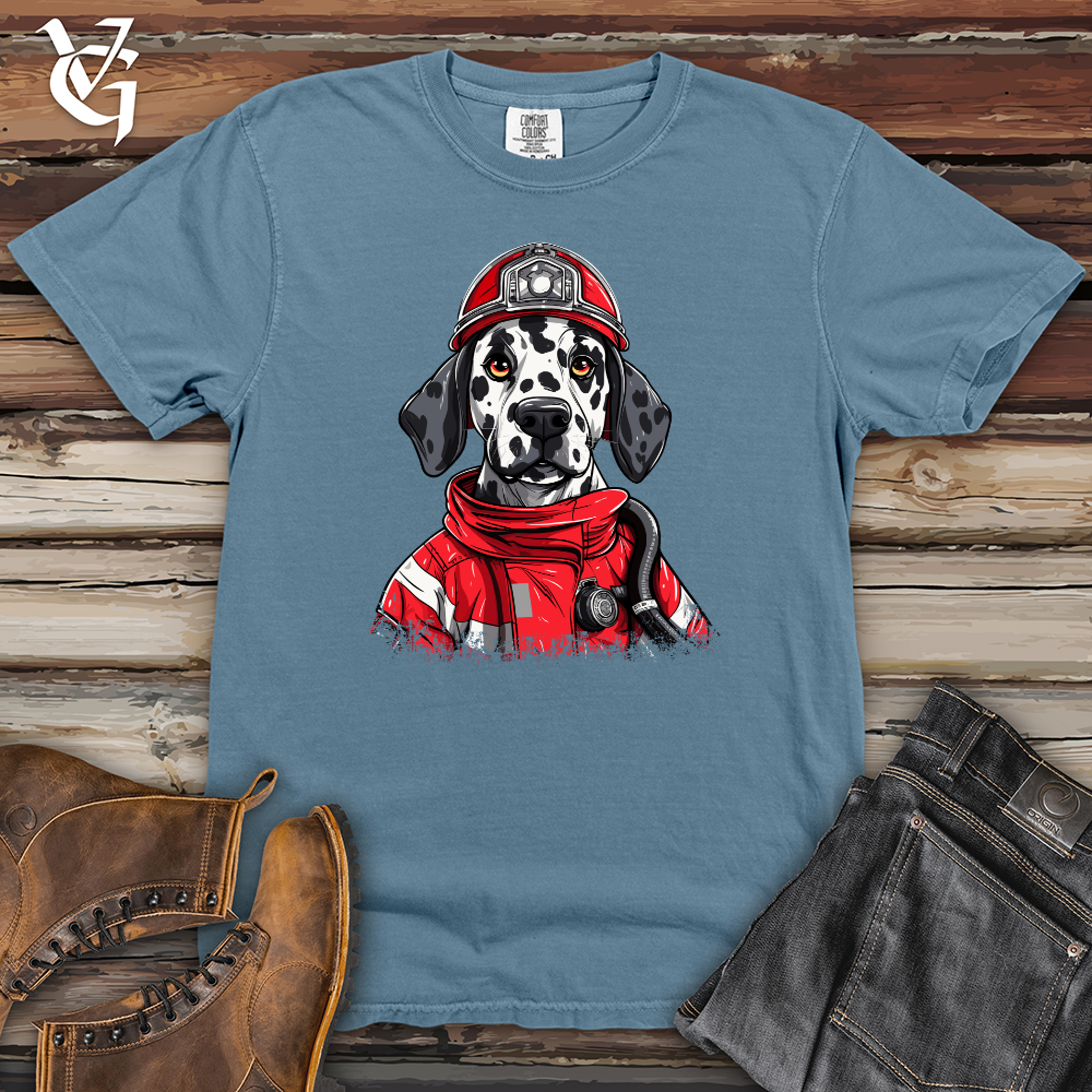 Viking Goods Dalmatian Fire Rescue Heavy Cotton Comfort Colors Tee Blue Jean / L
