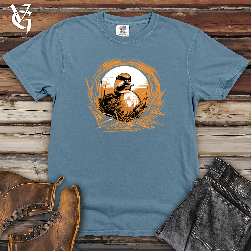 Viking Goods Duck Blind Blend In Heavy Cotton Comfort Colors Tee Blue Jean / L