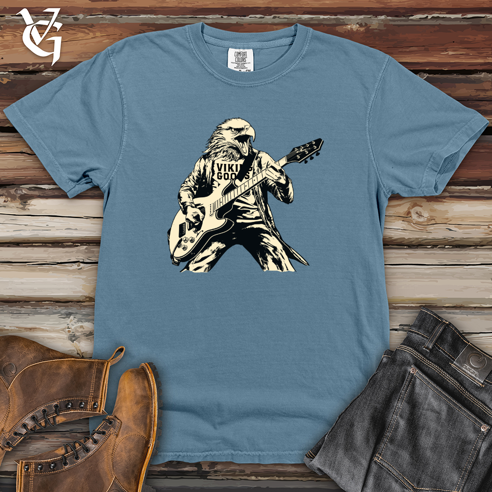 Viking Goods Eagle Rockstar Solo Heavy Cotton Comfort Colors Tee Blue Jean / L