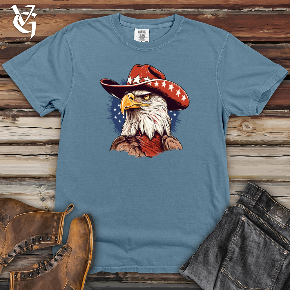 Viking Goods Eagle Sky High Cowboy Soar Heavy Cotton Comfort Colors Tee Blue Jean / L