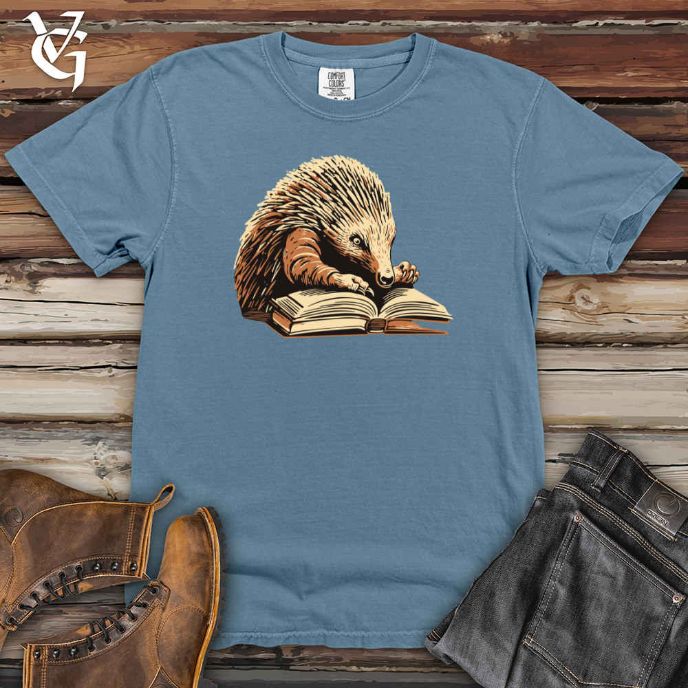 Viking Goods Echidna Book Nook Heavy Cotton Comfort Colors Tee Blue Jean / L