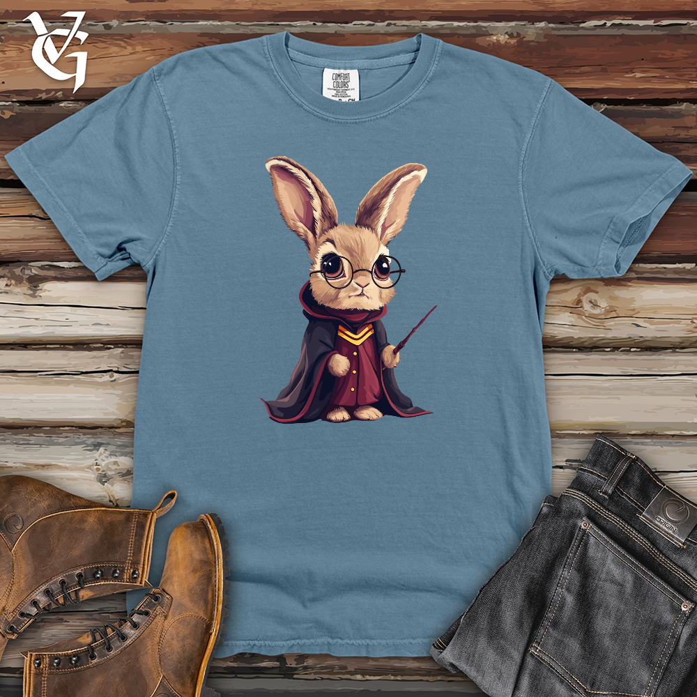 Viking Goods Enchanted Bunny Mage Heavy Cotton Comfort Colors Tee Blue Jean / L