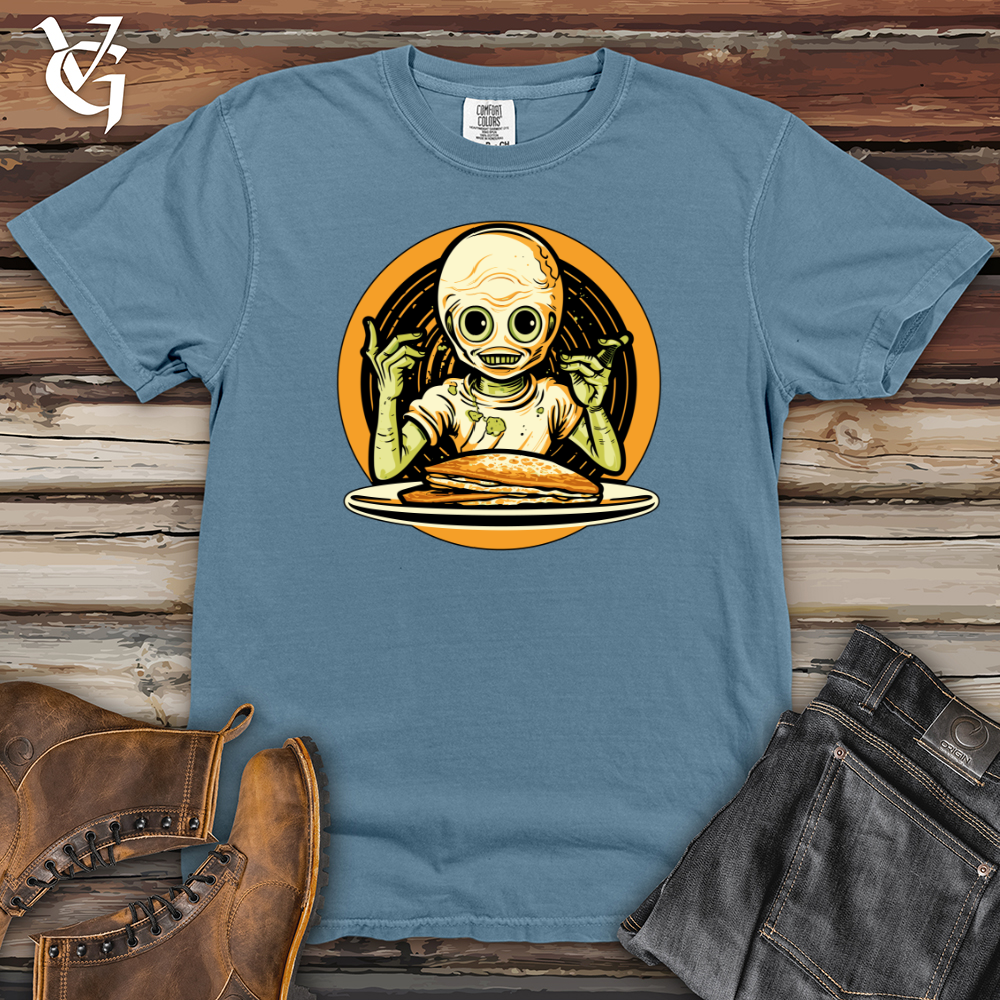 Viking Goods Extraterrestrial Flapjack Delight Heavy Cotton Comfort Colors Tee Blue Jean / L