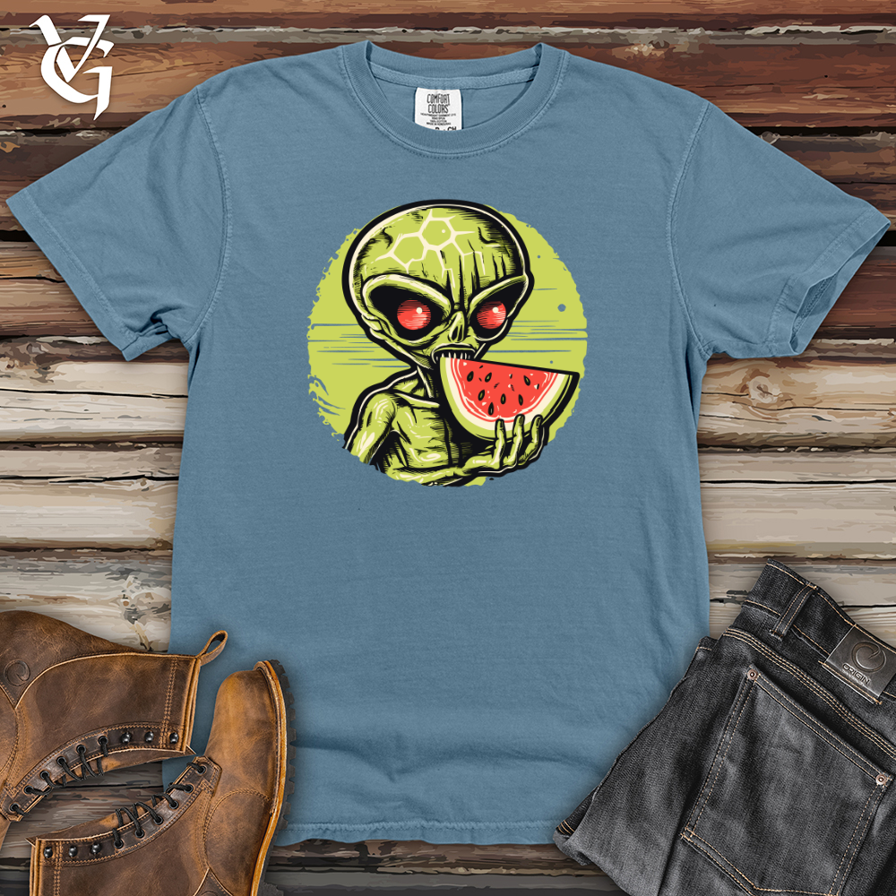 Viking Goods Extraterrestrial Melon Munch Heavy Cotton Comfort Colors Tee Blue Jean / L