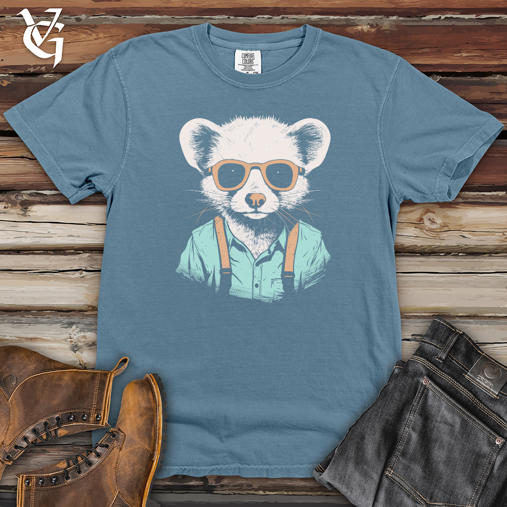 Viking Goods Ferret Fashion Heavy Cotton Comfort Colors Tee Blue Jean / L