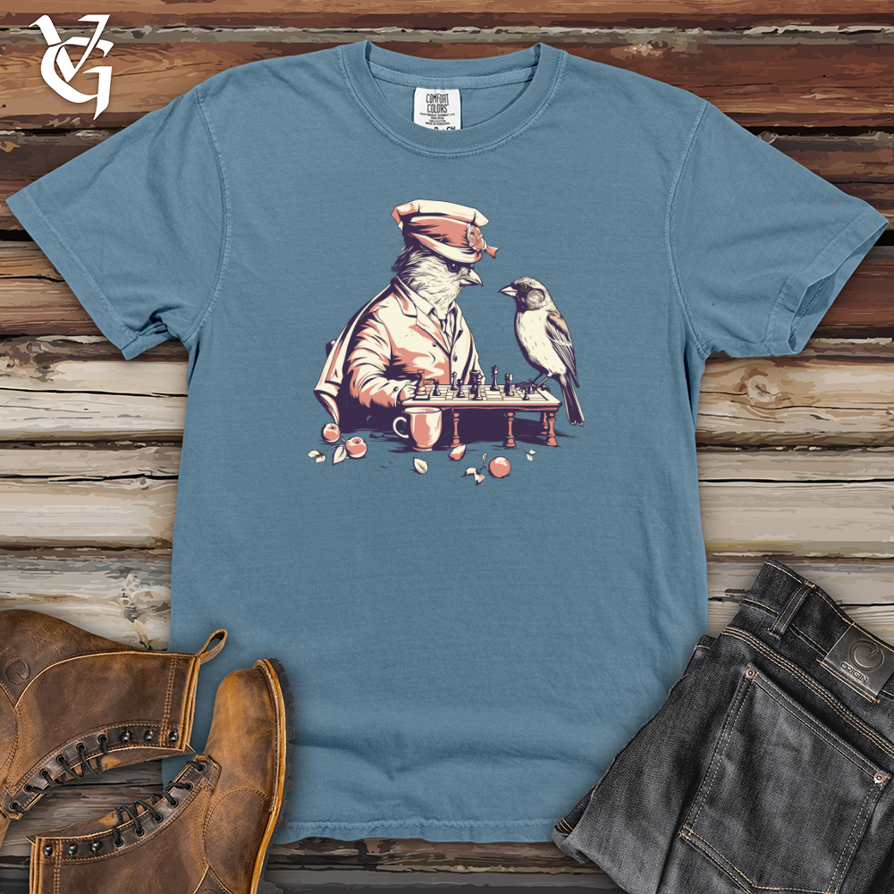 Viking Goods Finch Feathered Chess Match Heavy Cotton Comfort Colors Tee Blue Jean / L