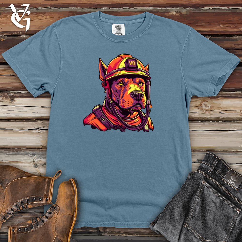 Viking Goods Firefighter Hero Hound Heavy Cotton Comfort Colors Tee Blue Jean / L