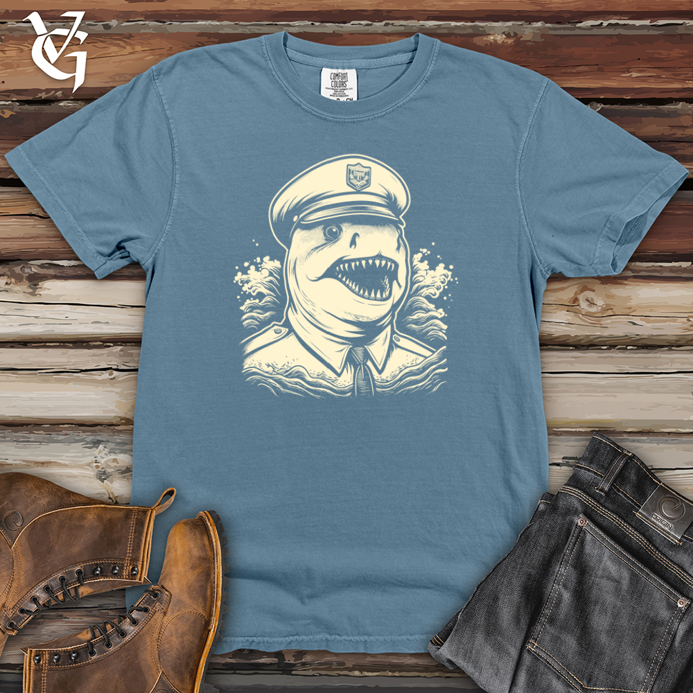 Viking Goods First Responder Shark Alert Heavy Cotton Comfort Colors Tee Blue Jean / L