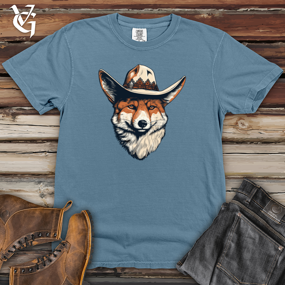 Viking Goods Fox Western Wanderer Heavy Cotton Comfort Colors Tee Blue Jean / L