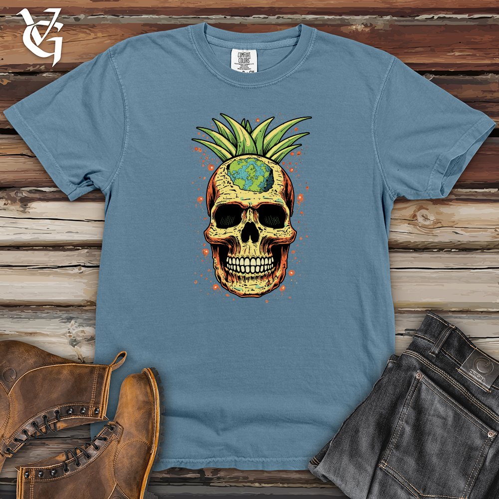 Viking Goods Galactic Pineapple Earth  Heavy Cotton Comfort Colors Tee Blue Jean / L