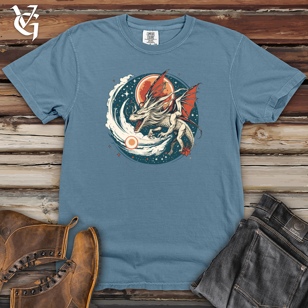 Viking Goods Galactic Wonders Dragon Flight Heavy Cotton Comfort Colors Tee Blue Jean / L