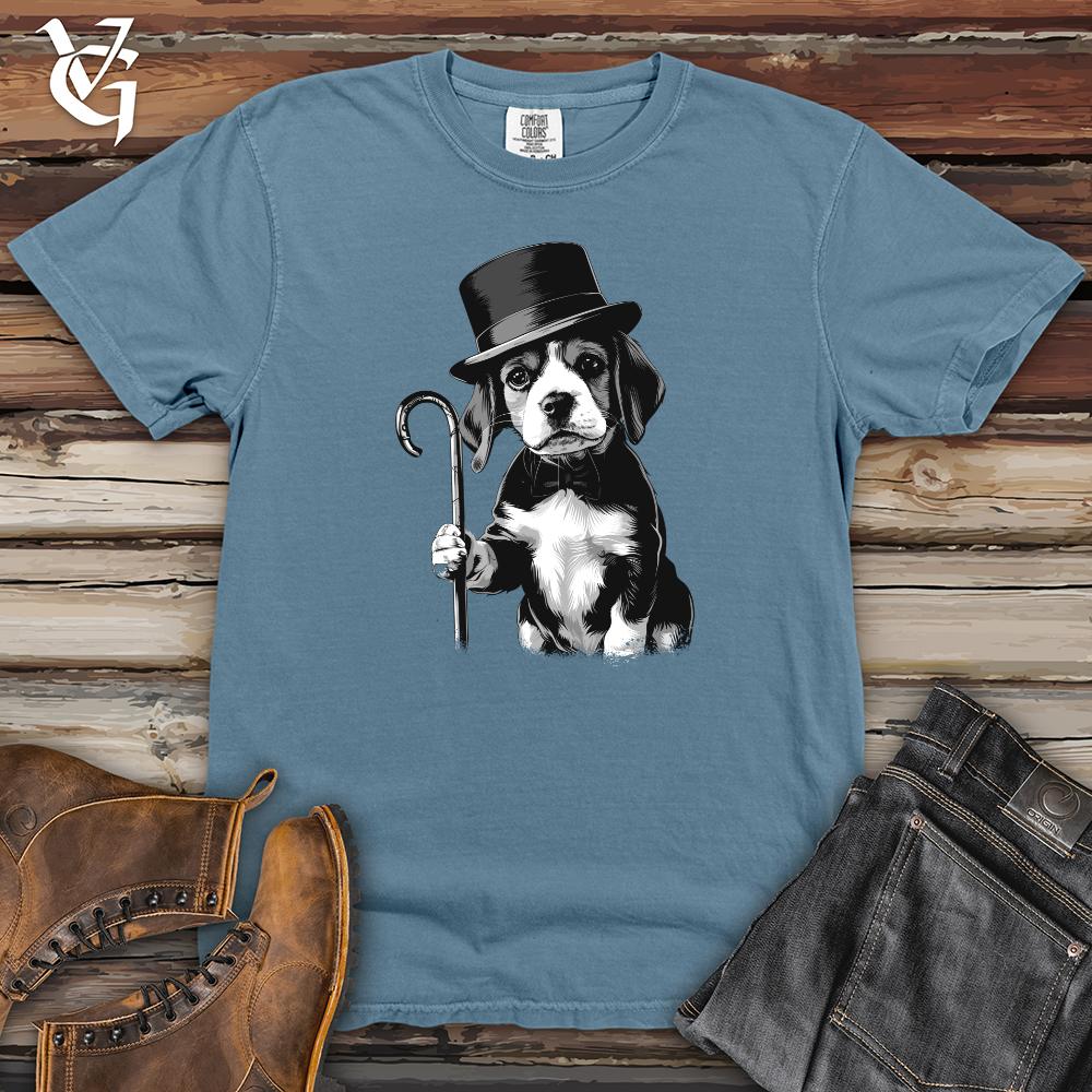 Viking Goods Gentleman Puppy Elegance Heavy Cotton Comfort Colors Tee Blue Jean / L