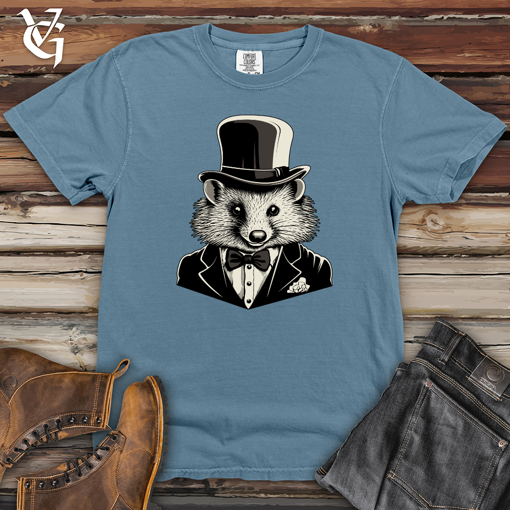 Viking Goods Gentleman Raccoon Dapper Heavy Cotton Comfort Colors Tee Blue Jean / L