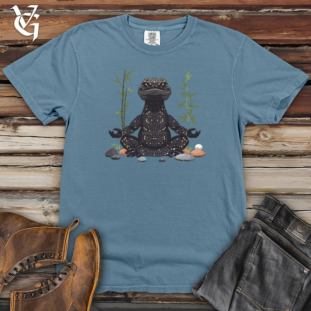 Viking Goods Gila Monster Meditation Heavy Cotton Comfort Colors Tee Blue Jean / L