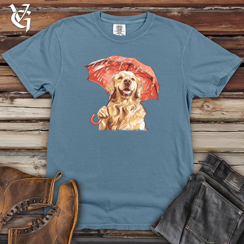 Viking Goods Golden Optimist Umbrella Heavy Cotton Comfort Colors Tee Blue Jean / L