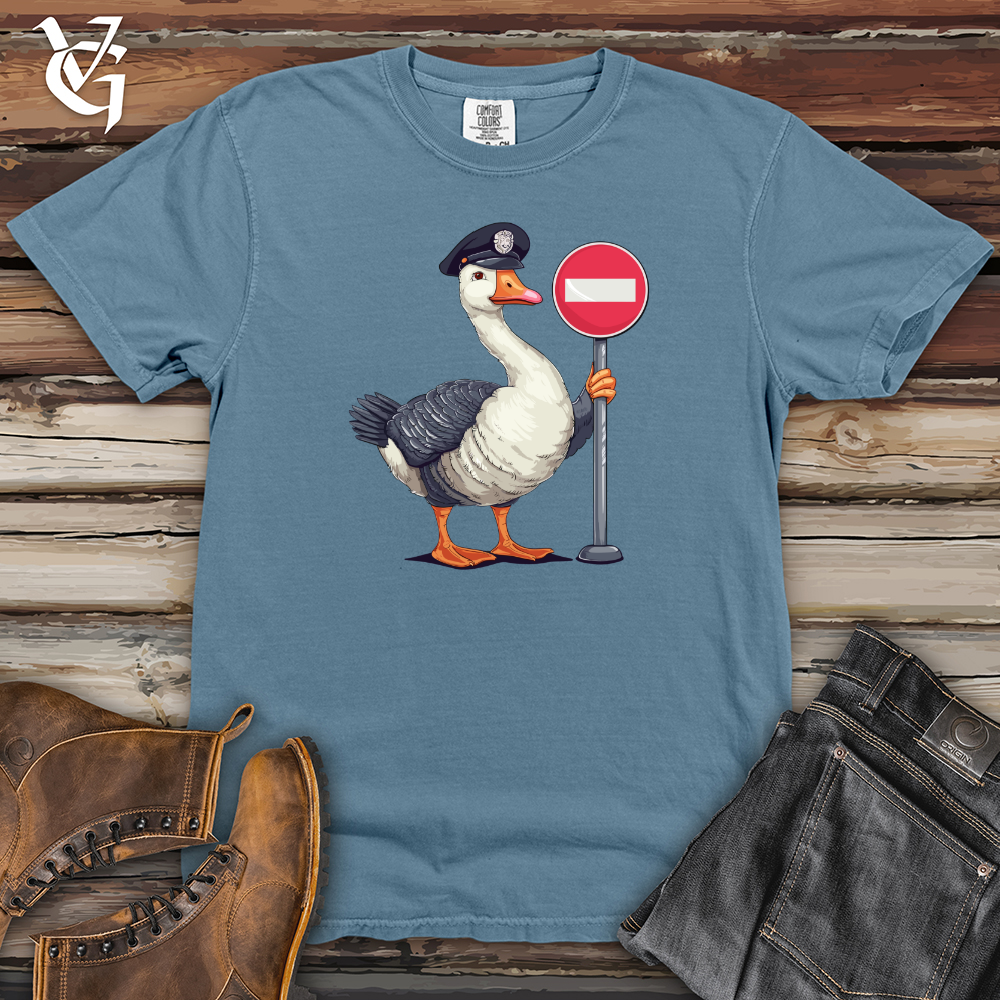 Viking Goods Goose Traffic Guard Heavy Cotton Comfort Colors Tee Blue Jean / L
