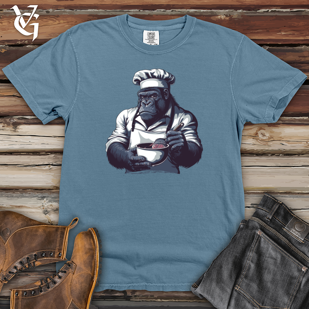 Viking Goods Gorilla Gourmet Chef Heavy Cotton Comfort Colors Tee Blue Jean / L
