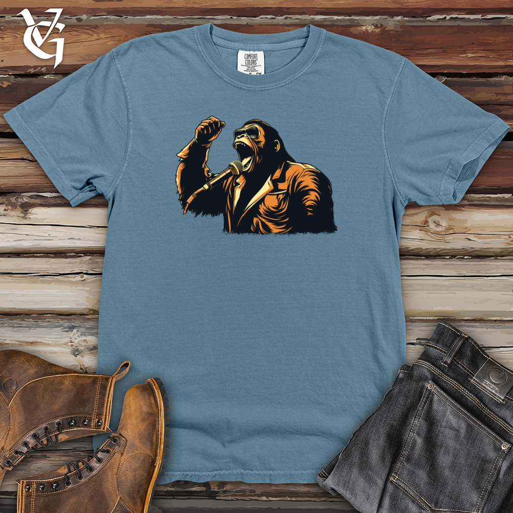 Viking Goods Gorilla Rockstar Performance Heavy Cotton Comfort Colors Tee Blue Jean / L