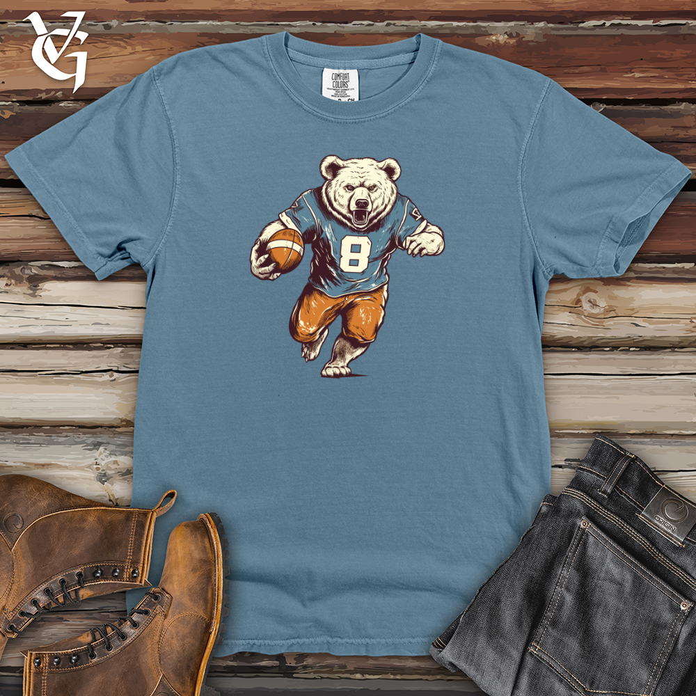 Viking Goods Gridiron Grizzly Heavy Cotton Comfort Colors Tee Blue Jean / L