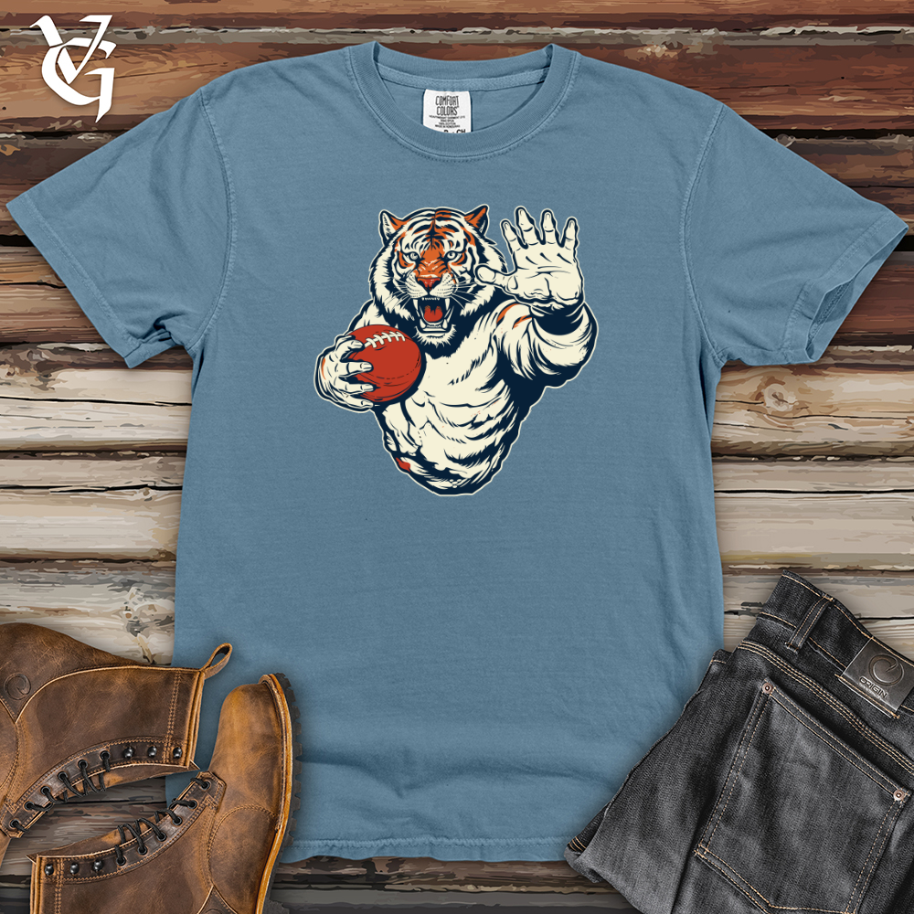 Viking Goods Gridiron Tiger Heavy Cotton Comfort Colors Tee Blue Jean / L