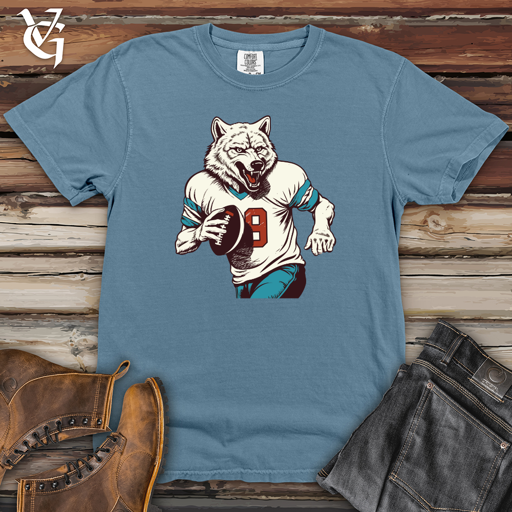 Viking Goods Gridiron Wolf Heavy Cotton Comfort Colors Tee Blue Jean / L