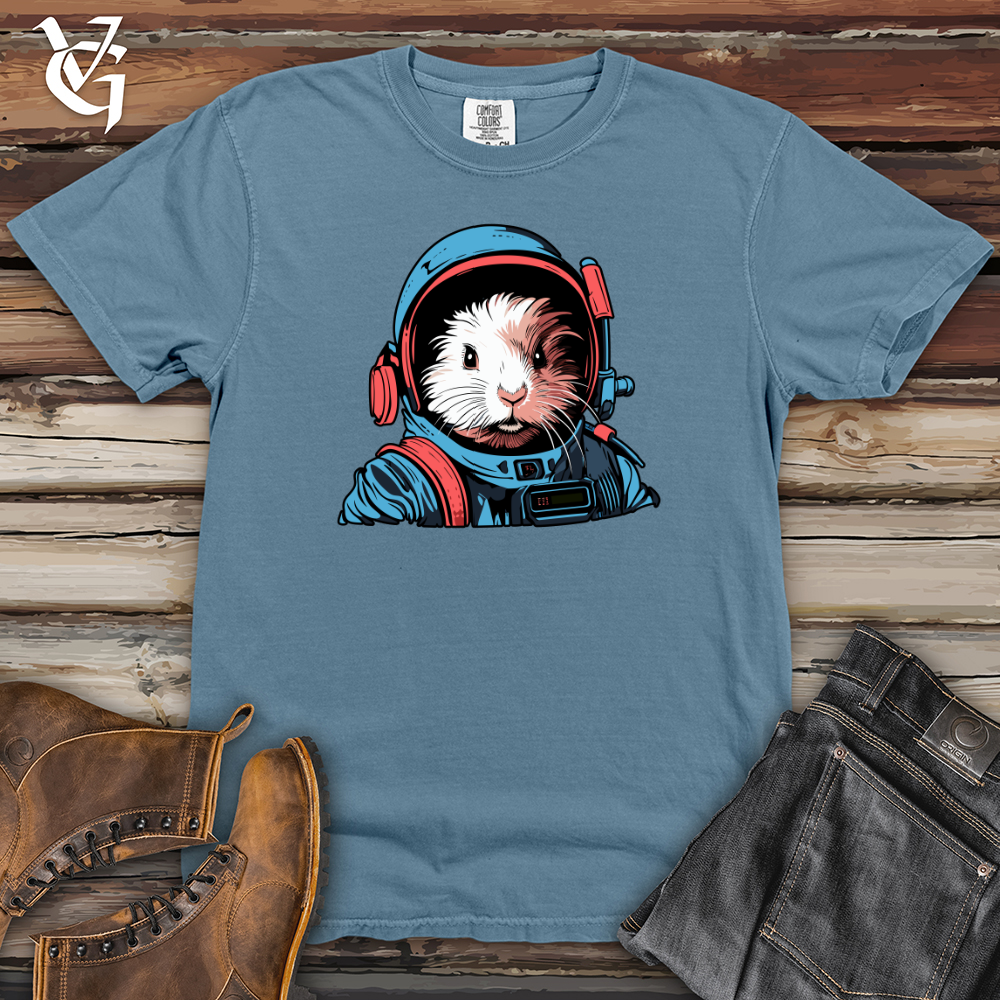 Viking Goods Guinea Pig Astronaut Heavy Cotton Comfort Colors Tee Blue Jean / L