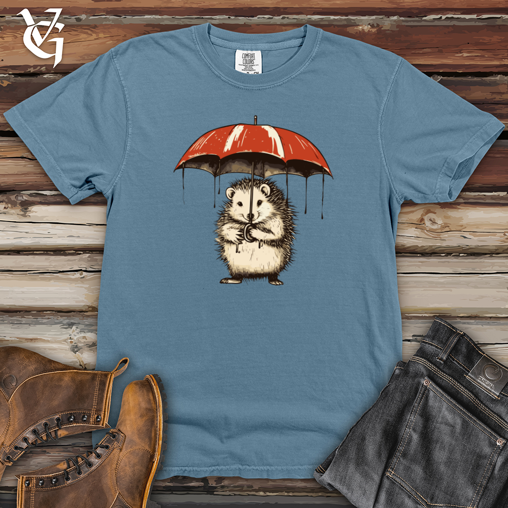 Viking Goods Hedgehog Spiky Umbrella Heavy Cotton Comfort Colors Tee Blue Jean / L