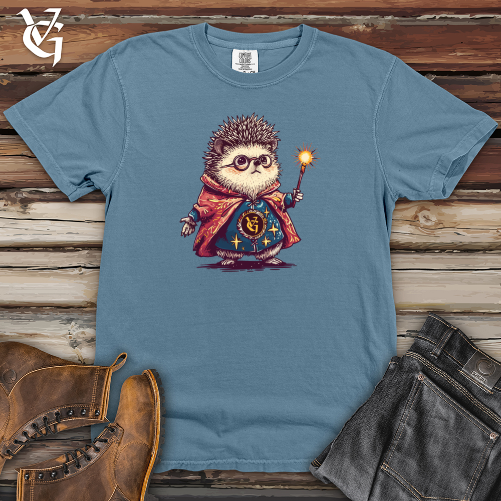 Viking Goods Hedgehog Wizard Enchantment Heavy Cotton Comfort Colors Tee Blue Jean / L