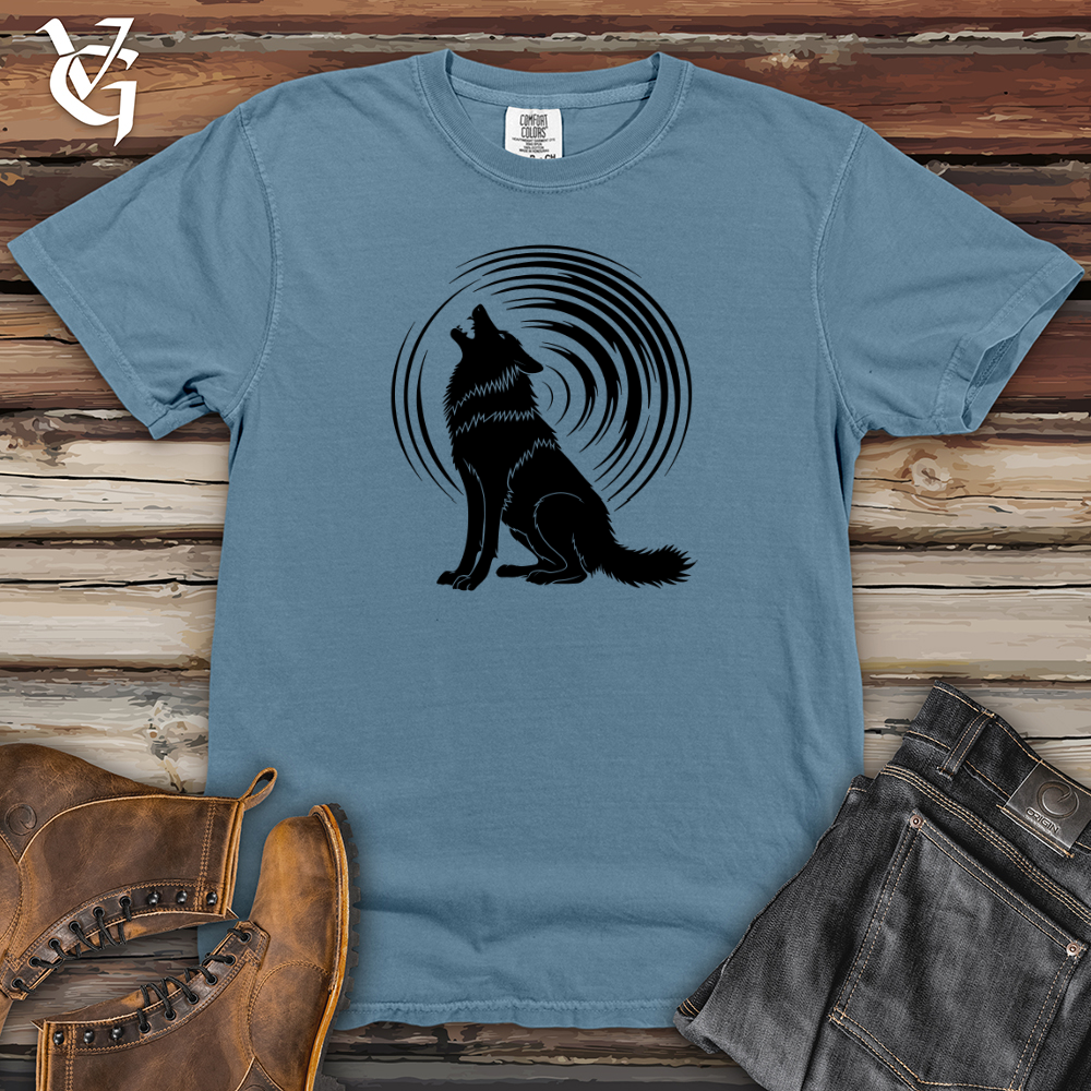 Viking Goods Howling Wolf Resonance Heavy Cotton Comfort Colors Tee Blue Jean / L