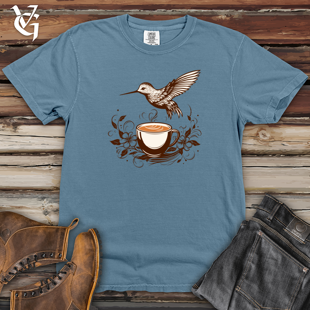 Viking Goods Hummingbird Coffee Crisp Heavy Cotton Comfort Colors Tee Blue Jean / L