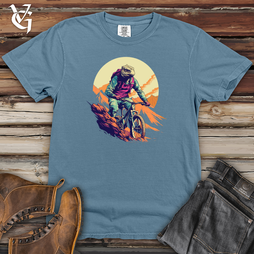 Viking Goods Iguana Mountain Biking Heavy Cotton Comfort Colors Tee Blue Jean / L
