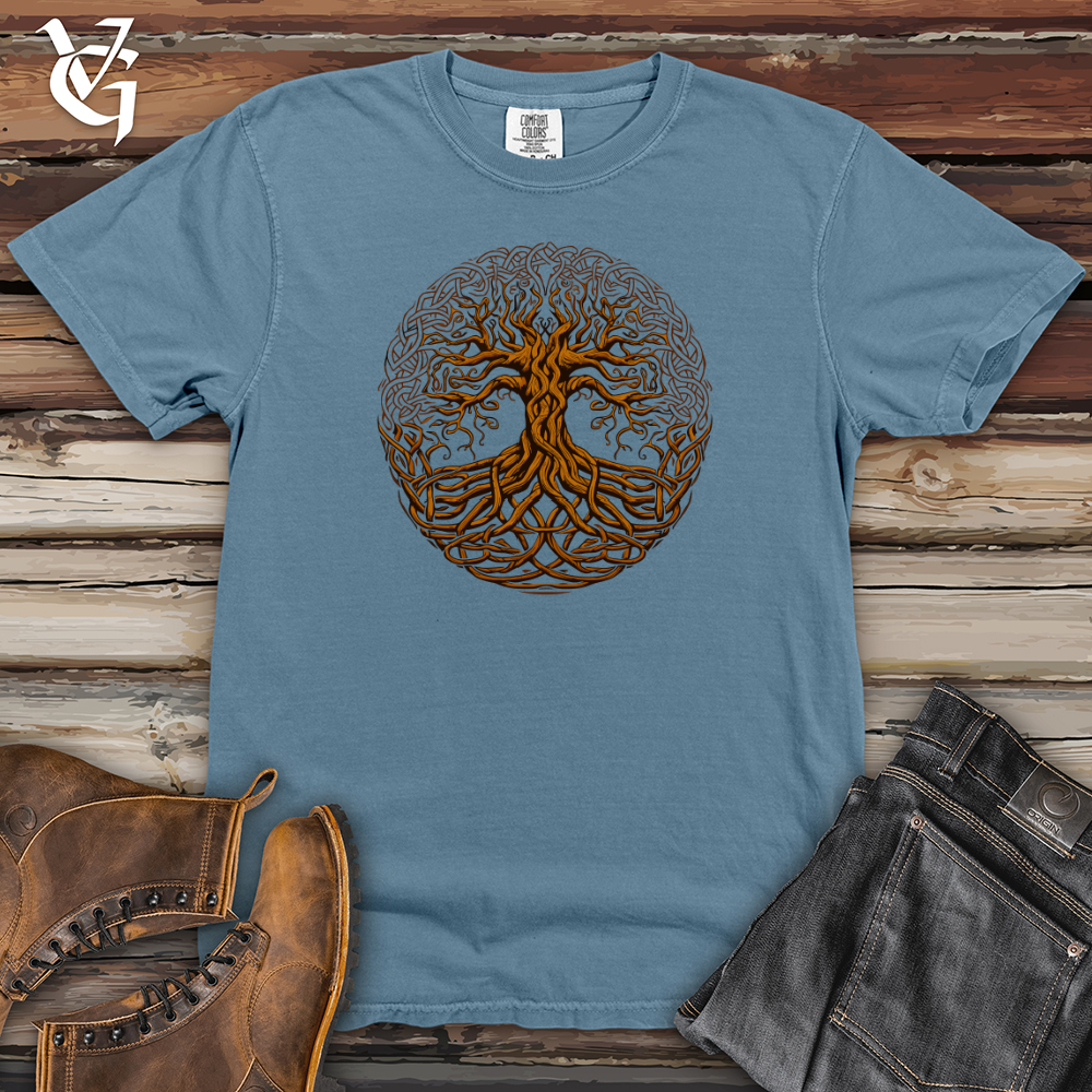 Viking Goods Intricate Tree Life Heavy Cotton Comfort Colors Tee Blue Jean / L