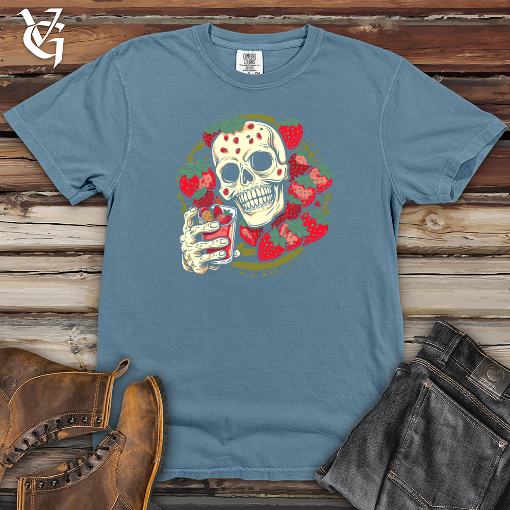 Viking Goods Jackpot Strawberry Fever Heavy Cotton Comfort Colors Tee Blue Jean / L