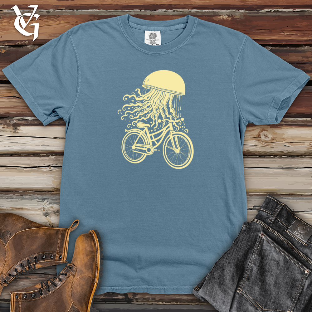 Viking Goods Jellyfish Deep Dive Cycle Voyage Heavy Cotton Comfort Colors Tee Blue Jean / L