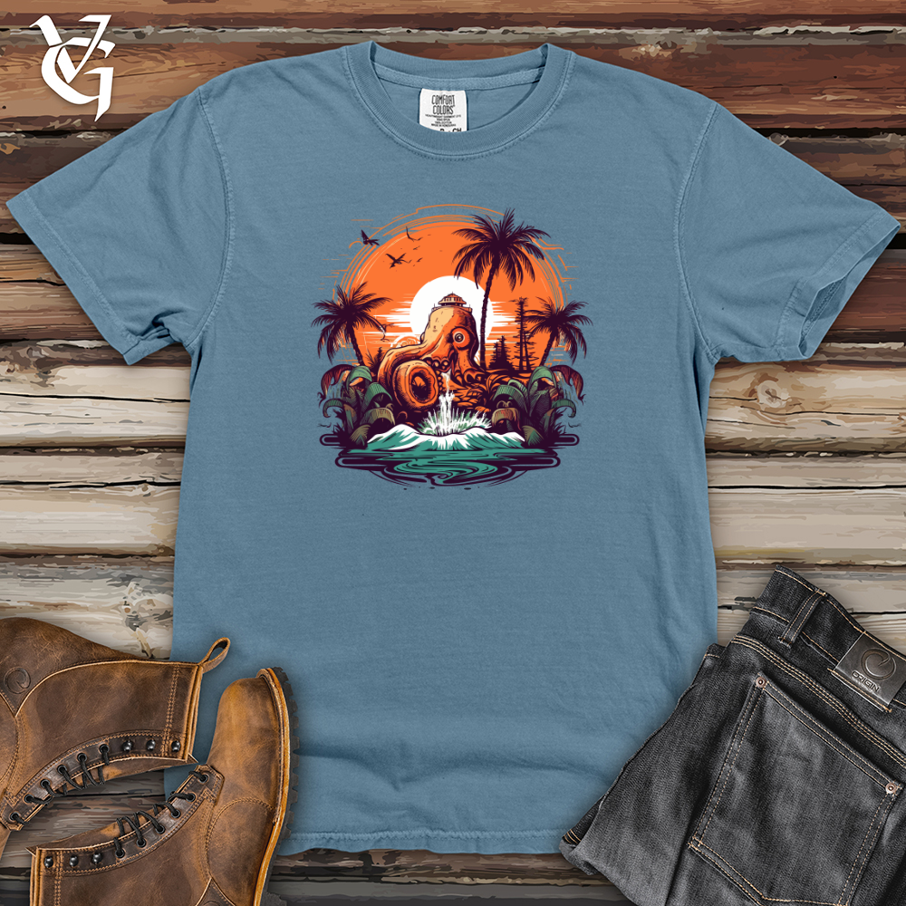 Viking Goods Jungle Tentacles Heavy Cotton Comfort Colors Tee Blue Jean / L
