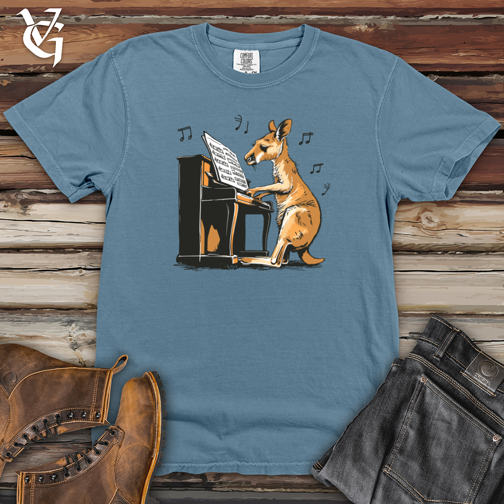 Viking Goods Kangaroo Piano Virtuoso Heavy Cotton Comfort Colors Tee Blue Jean / L