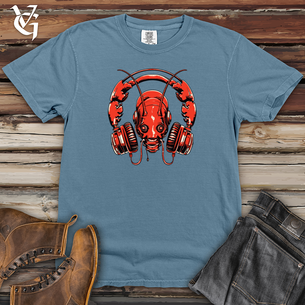 Viking Goods Lobster Ocean Echo Headphone Harmony Heavy Cotton Comfort Colors Tee Blue Jean / L