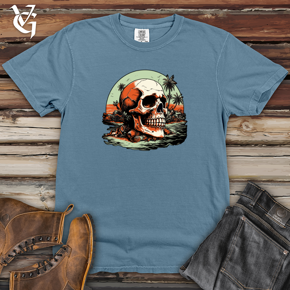 Viking Goods Lost Treasures Respite Heavy Cotton Comfort Colors Tee Blue Jean / L