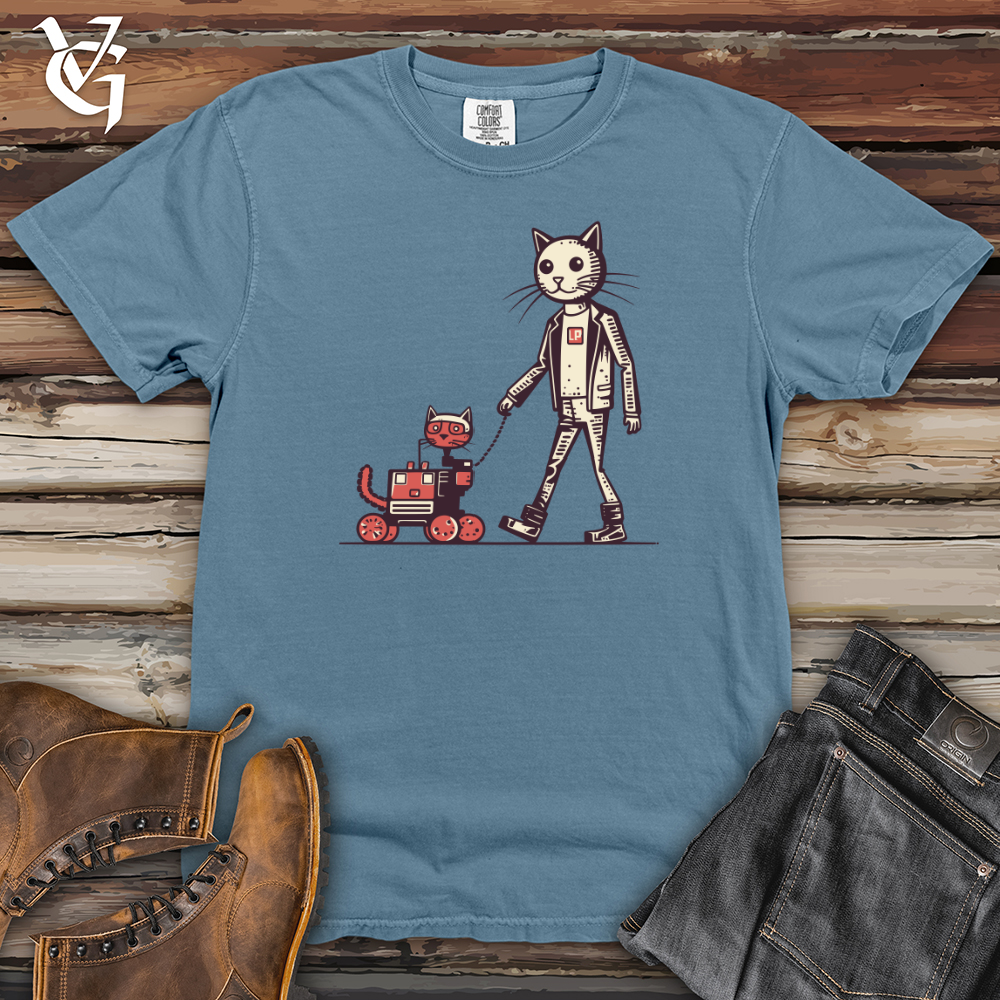 Viking Goods Mechatronic Meow Heavy Cotton Comfort Colors Tee Blue Jean / L
