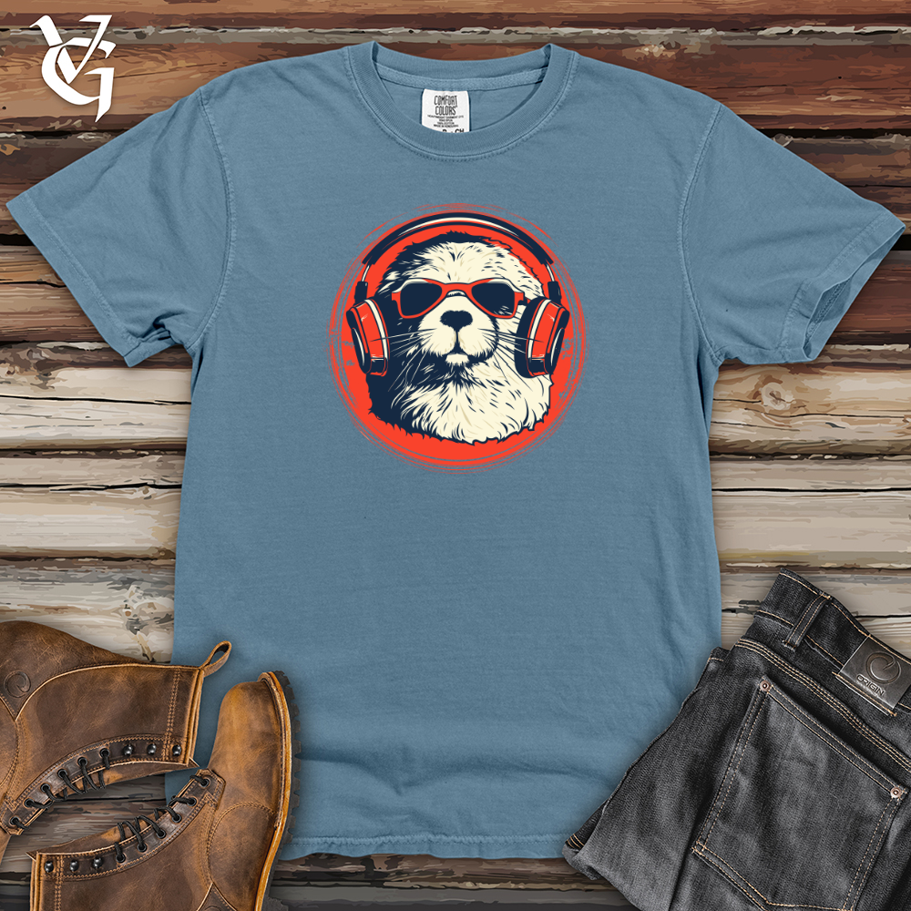 Viking Goods Melodic Beaver Vibe Heavy Cotton Comfort Colors Tee Blue Jean / L