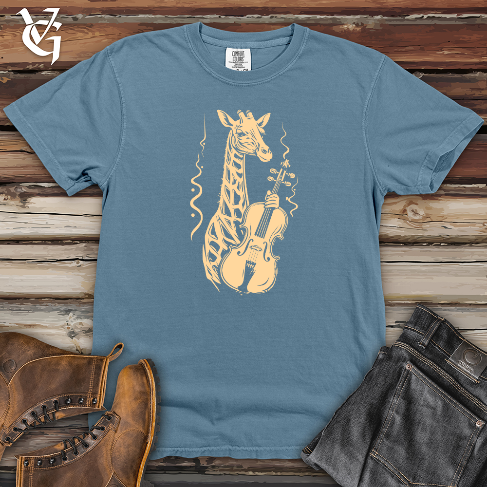 Viking Goods Melodic Giraffe Heavy Cotton Comfort Colors Tee Blue Jean / L