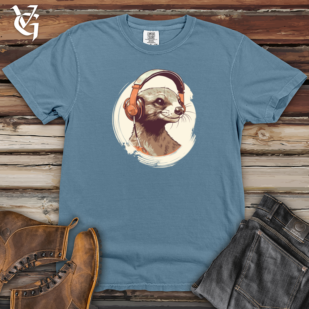 Viking Goods Mongoose Melodies Headphone Beats Heavy Cotton Comfort Colors Tee Blue Jean / L