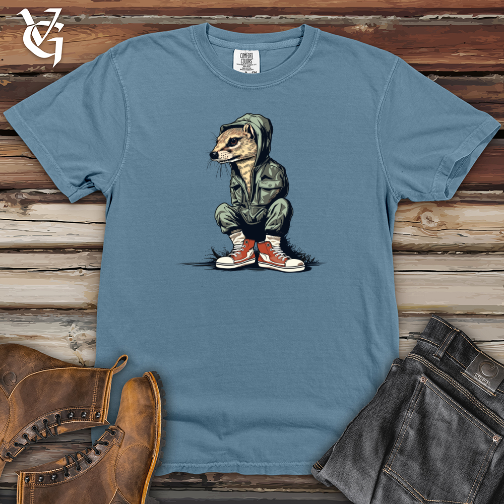 Viking Goods Mongoose Sneaker Strut Heavy Cotton Comfort Colors Tee Blue Jean / L