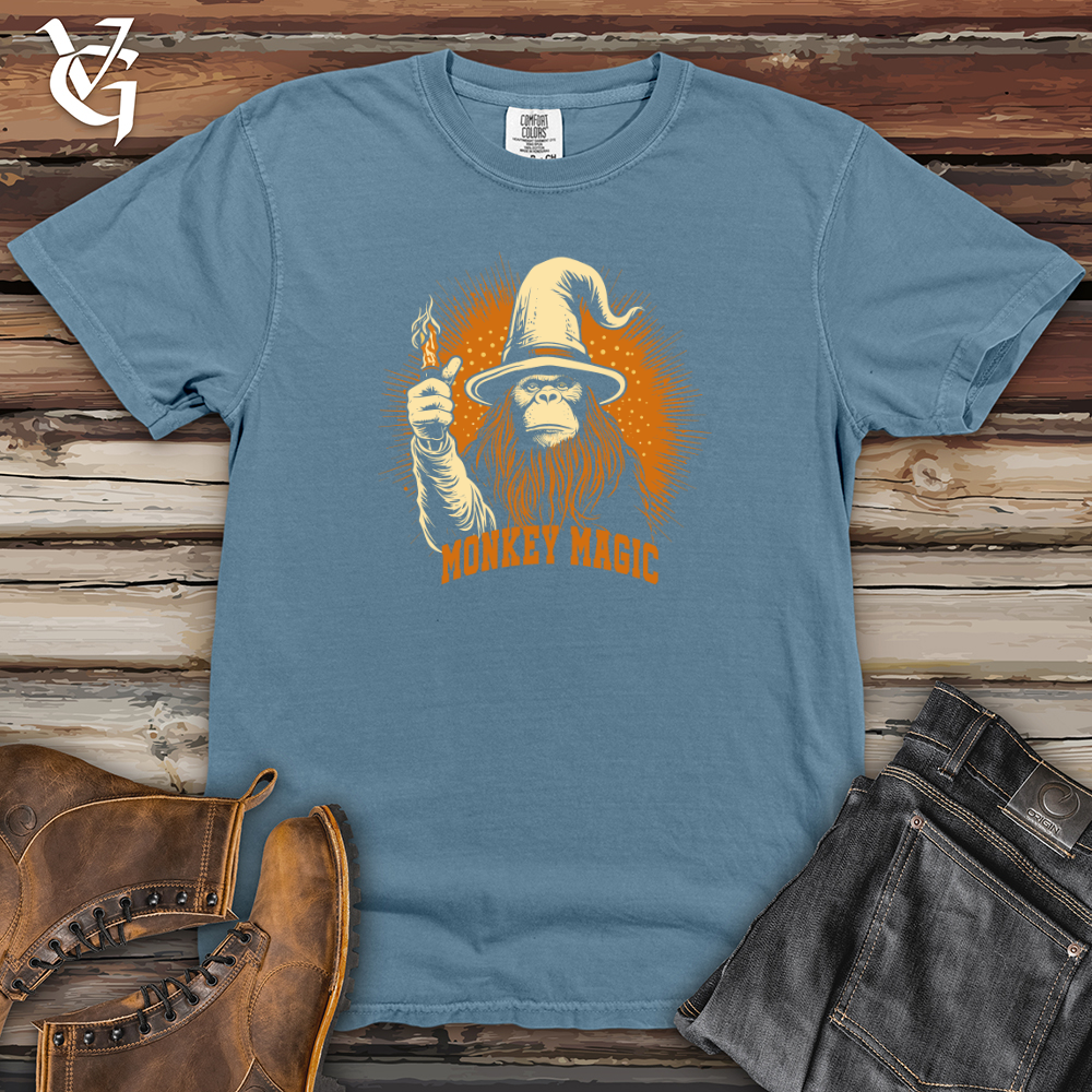 Viking Goods Monkey Magic Heavy Cotton Comfort Colors Tee Blue Jean / L