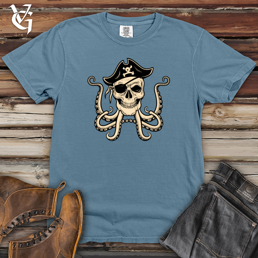 Viking Goods Octopus Pirate Heavy Cotton Comfort Colors Tee Blue Jean / L