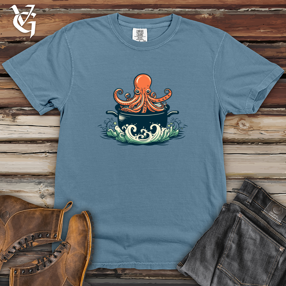 Viking Goods Octopus Soup Chef Heavy Cotton Comfort Colors Tee Blue Jean / L