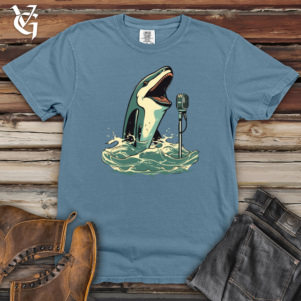 Viking Goods Orca Singing Sensation Heavy Cotton Comfort Colors Tee Blue Jean / L